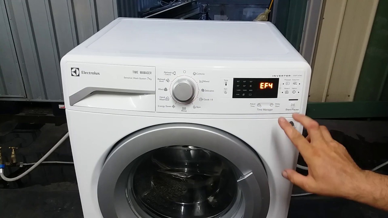 Electrolux mosógép hiba meghatározása 2