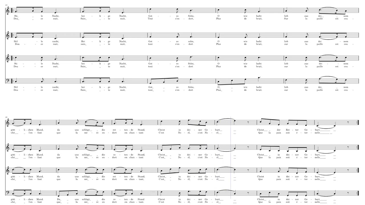 Stille nacht douce nuit by Compositeur / Arrangeur