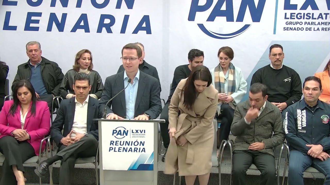 Conferencia de prensa de senadoras y senadores del Grupo Parlamentario del PAN