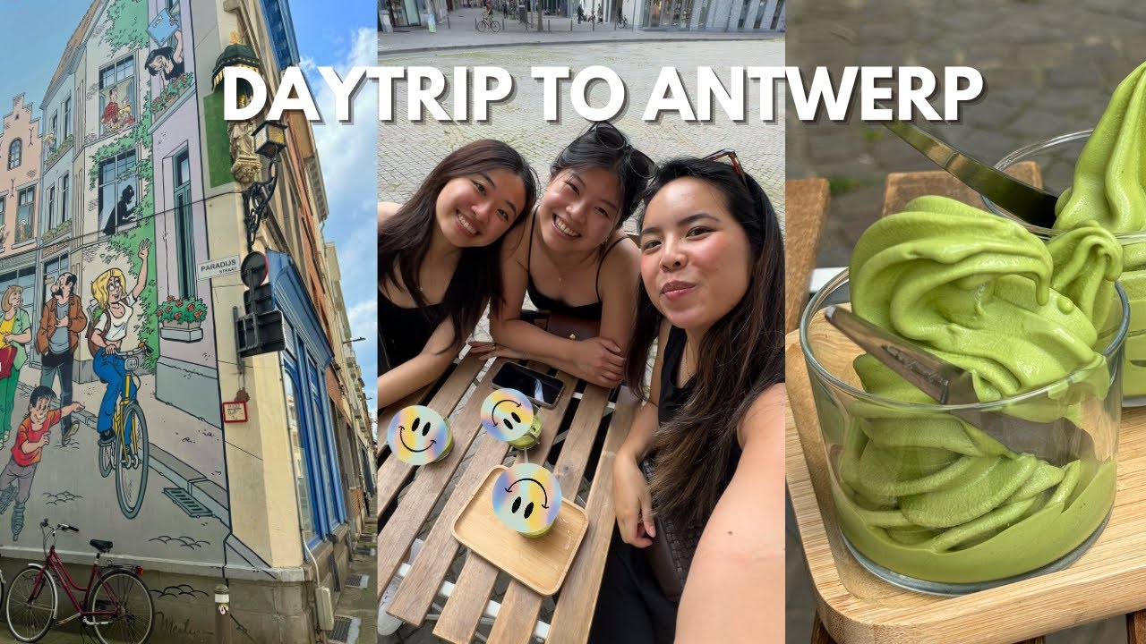 Daytrip to Antwerp (food hotspots in Belgium), the matcha ice cream.... | Europe trip
