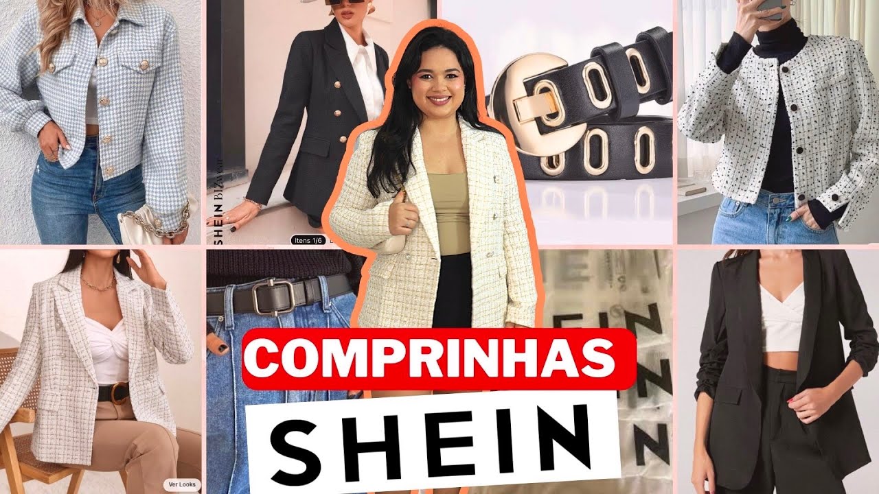 COMPRINHAS SHEIN - Provando casacos, blazers e cintos