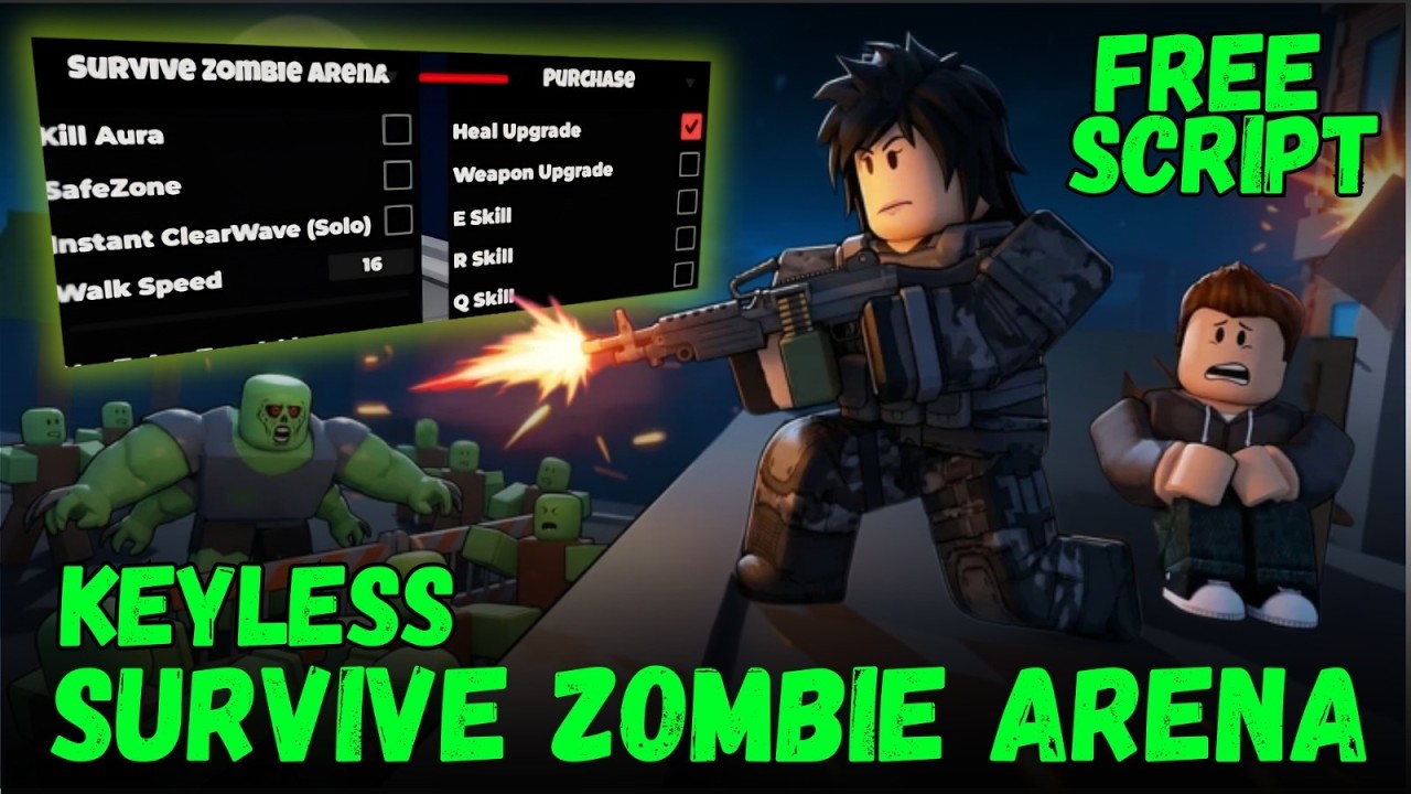 🧟 BEST Survive Zombie Arena Script 2026 | Instant Clear Wave & Auto Kill (NO KEY)