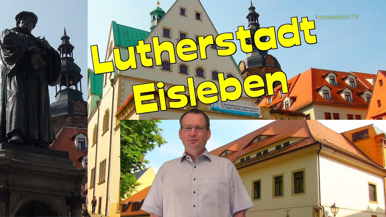 HARZ ! Eisleben💒Lutherstadt🏰 😃🌄Sehenswürdigkeiten-Sachsen-Anhalt*Ostrand-Harz🏰🌄⛲ Stadtrundgang💒Video