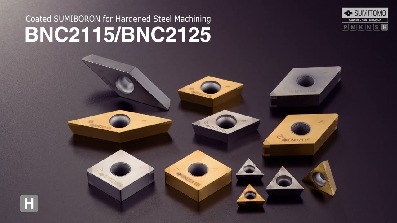 BNC2115 / BNC2125 - Coated CBN Grades for Hardened Steel Turning