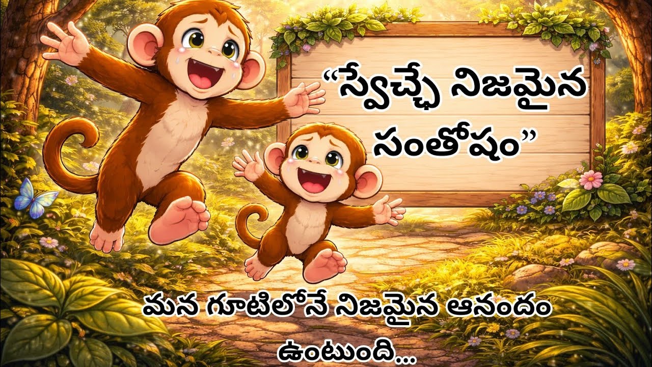 స్వేచ్ఛే నిజమైన సంతోషం | బుజ్జి కోతి జీవిత పాఠం