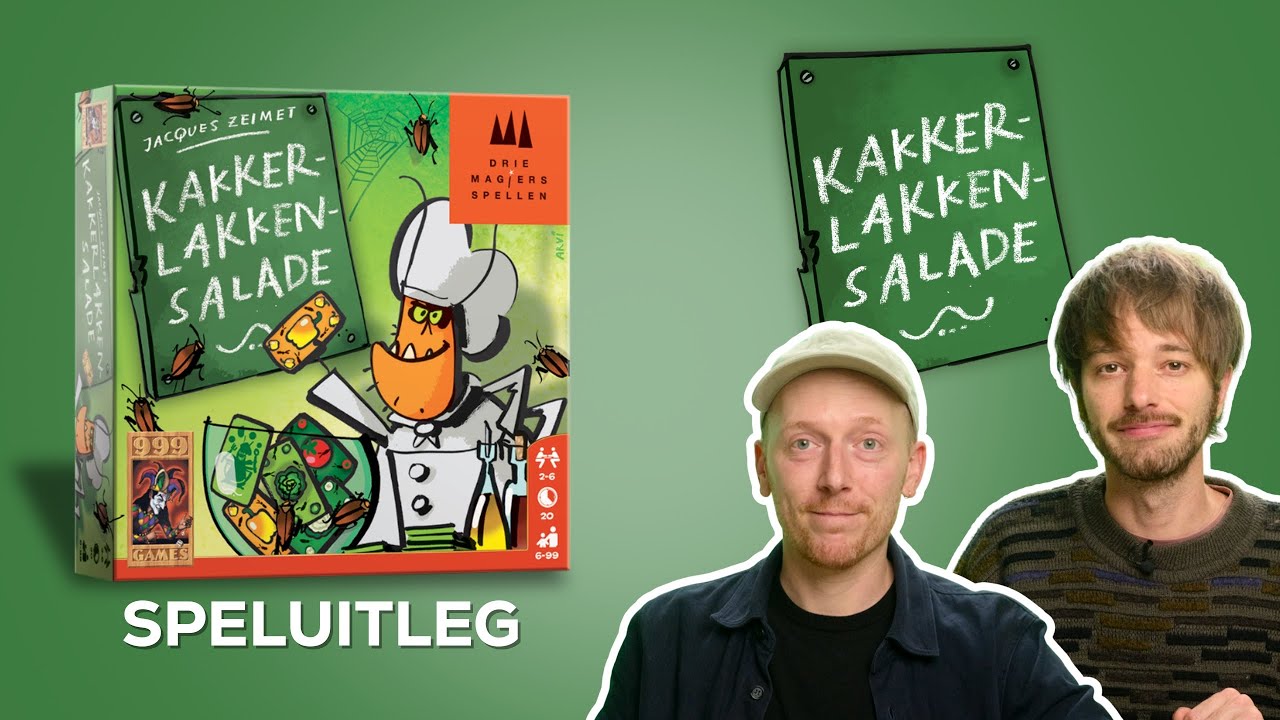 Hoe speel je Kakkerlakkensalade (Speluitleg door Bord voor je Kop) - 999 Games