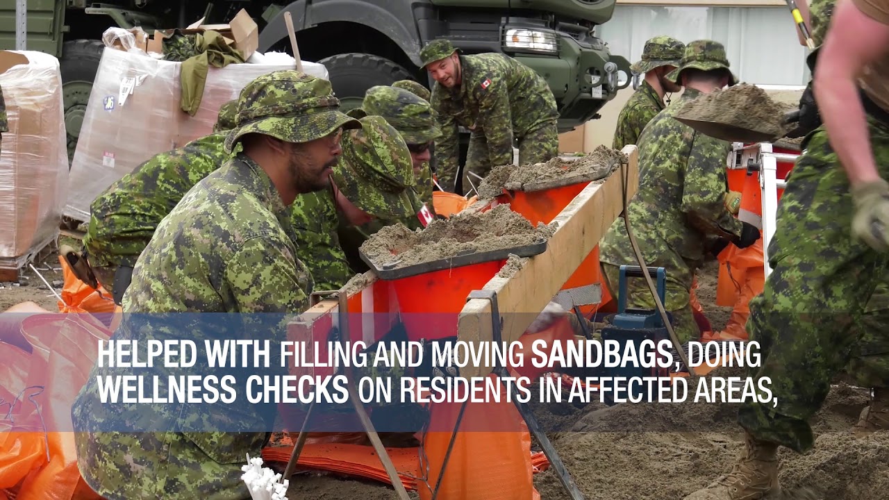 Canadian Military Flood Relief Spring 2019
