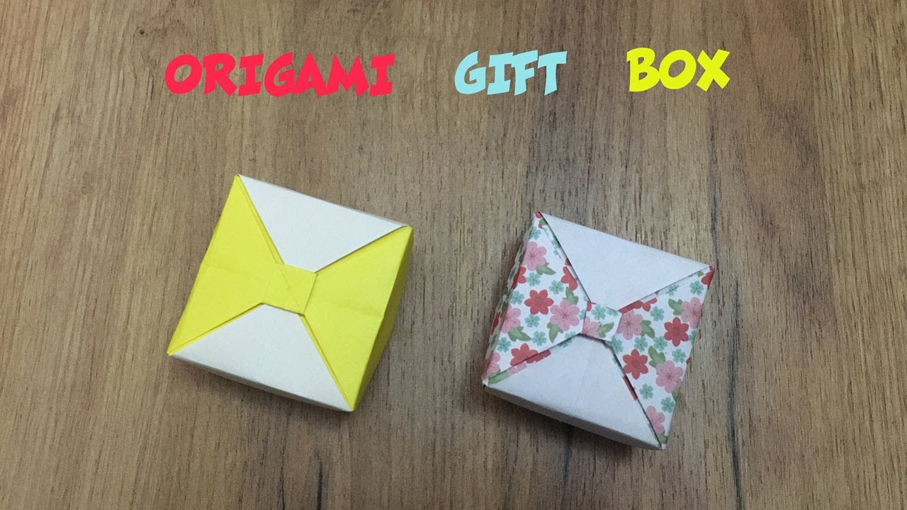Make the Beautiful Origami Gift Box!