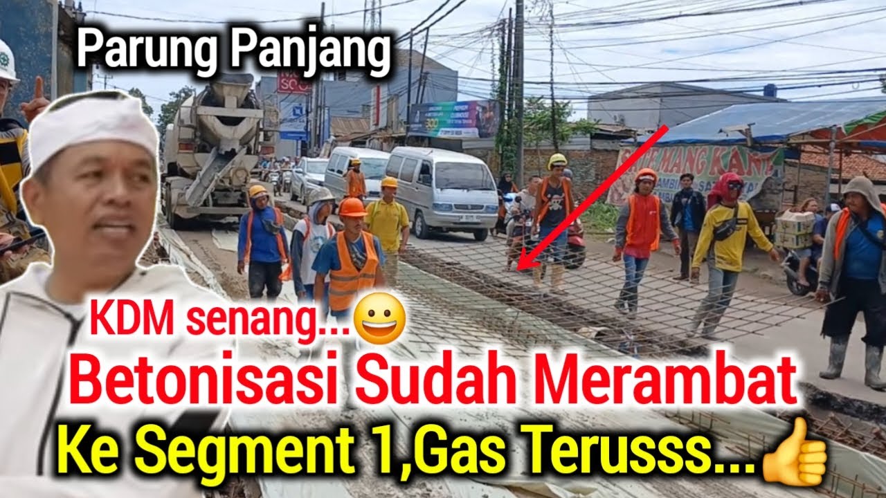 KDM SENANG‼️BETONISASI MERAMBAT KE SEGMENT 1,DI PERCEPAT.
