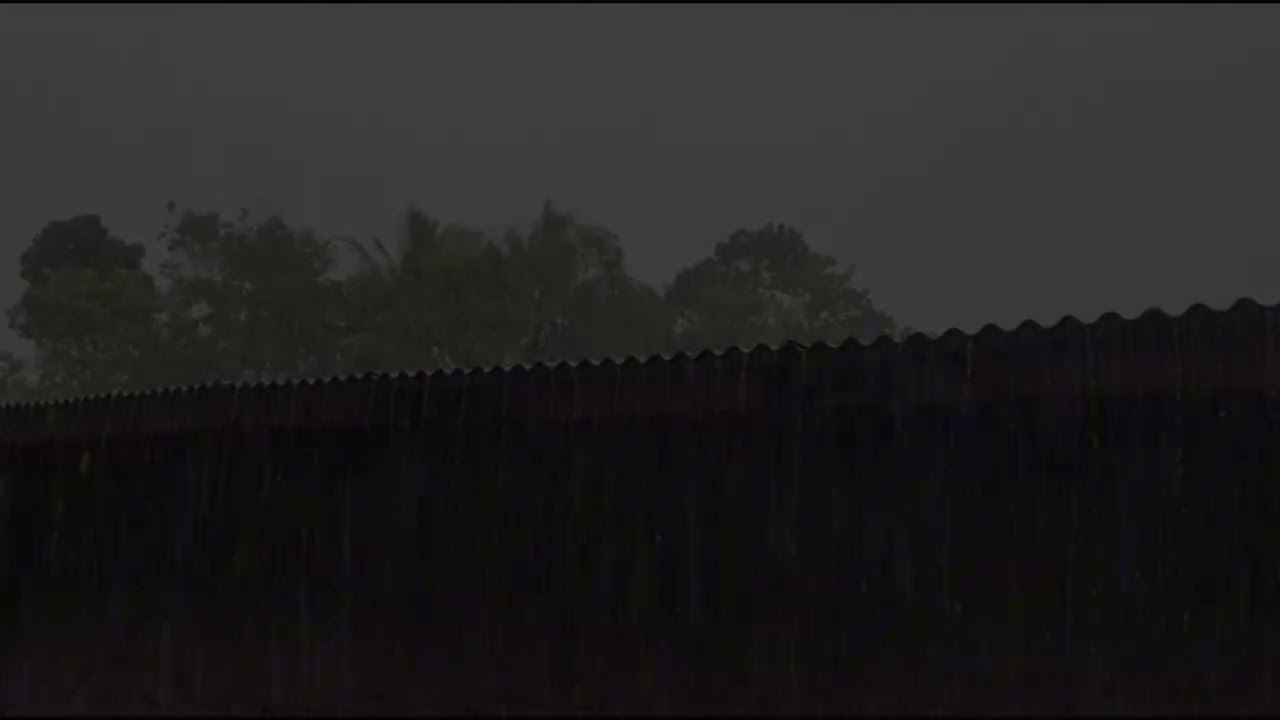 Heavy Rain Ambience at Night  Calm Storm Sounds for Sleep 🌙🌧️