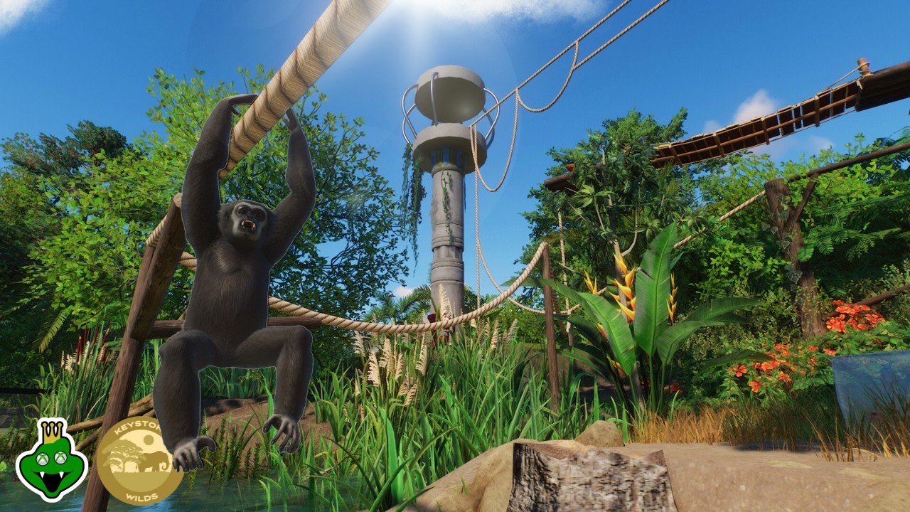 Building a GREAT Gibbon Habitat & Gift Shop | Planet Zoo Sandbox Mode