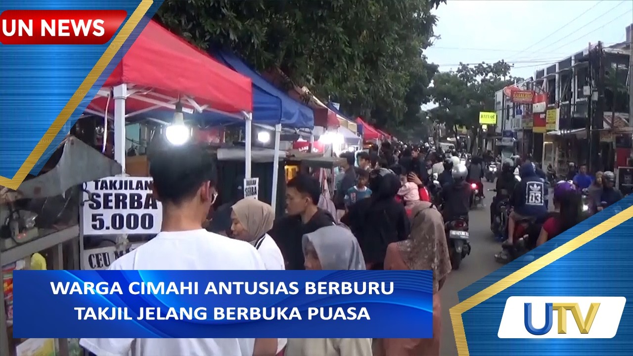 Warga Cimahi Antusias Berburu Takjil Jelang Berbuka Puasa | UN News | UTV
