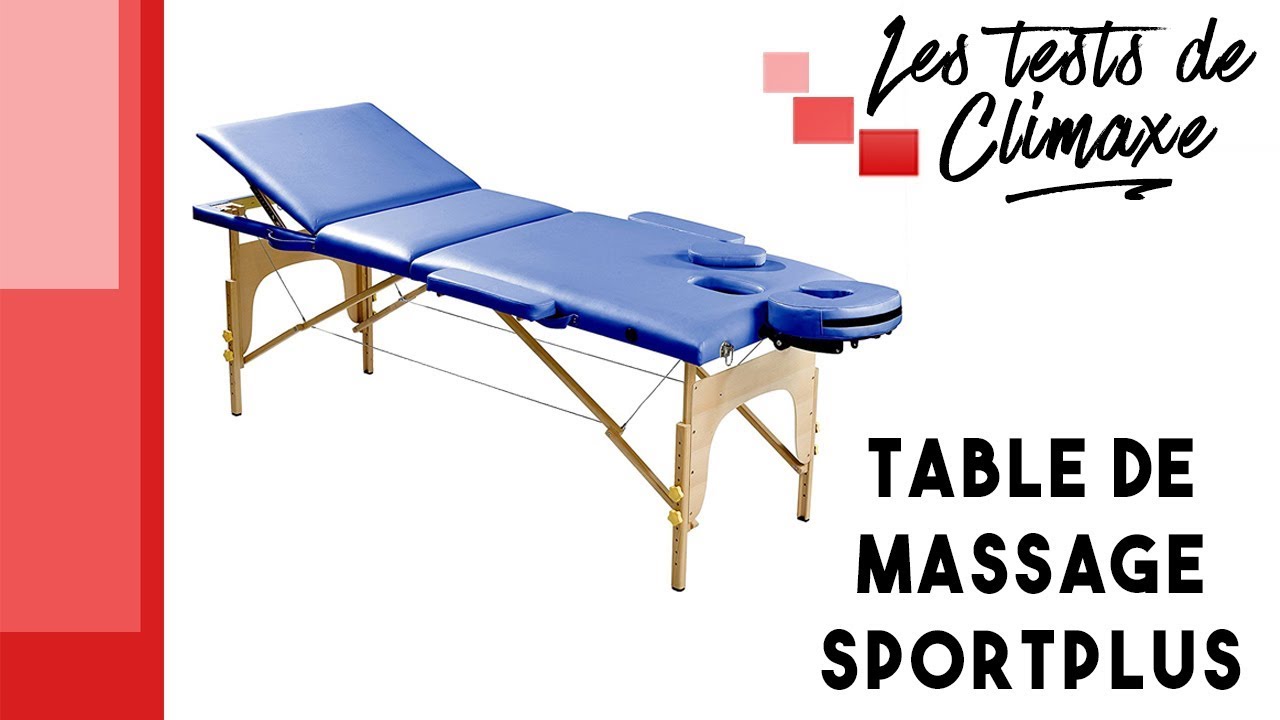 Test d'une table de massage Sportplus SP-MAS-001-K