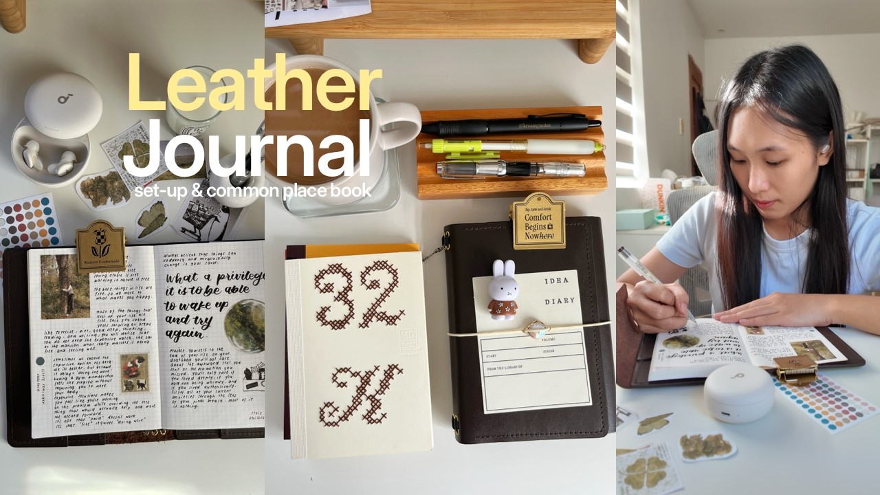 Настройка кожаной обложки для блокнота | Hobonichi Common Place notebook