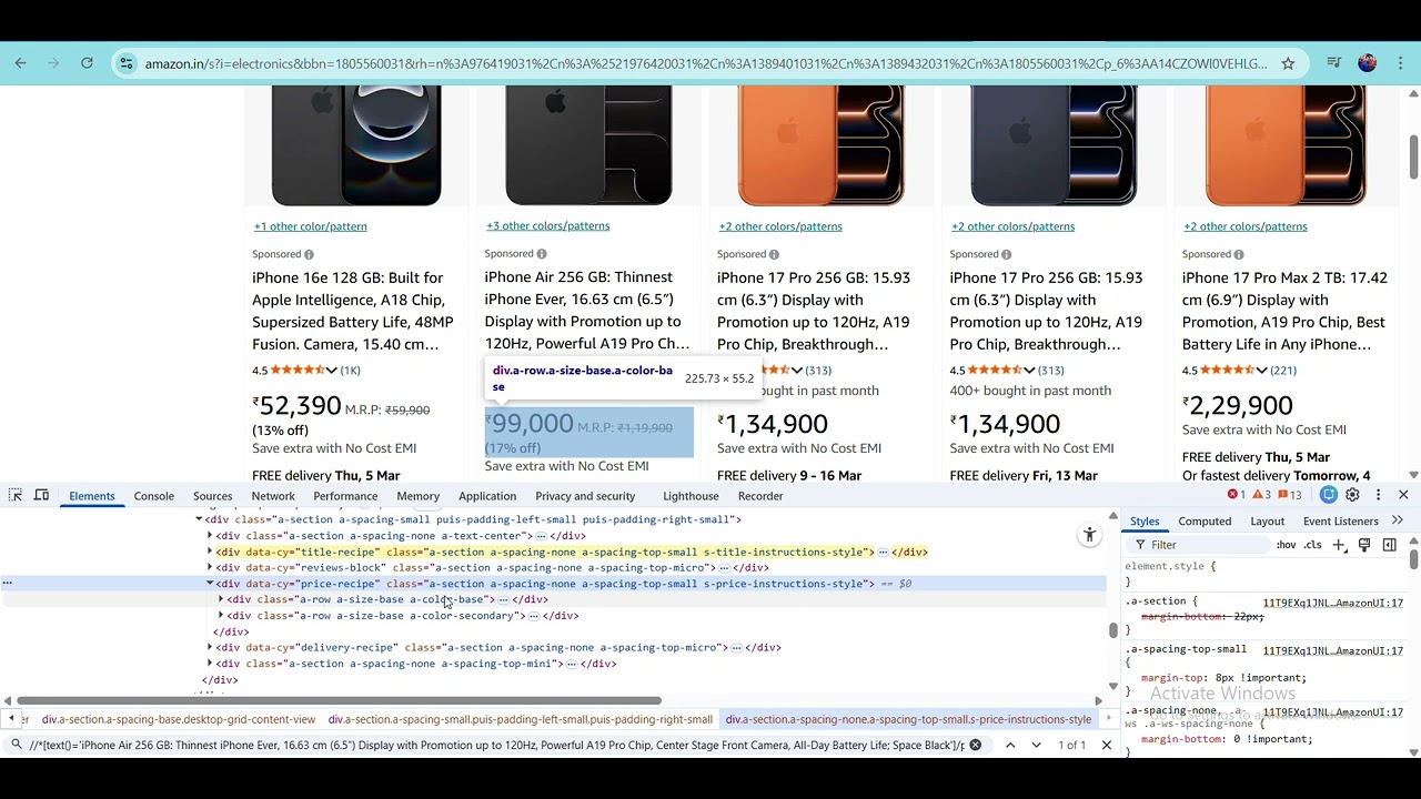 How to Write Dynamic XPath in Selenium for Amazon Website | Real-Time Example 🔥
