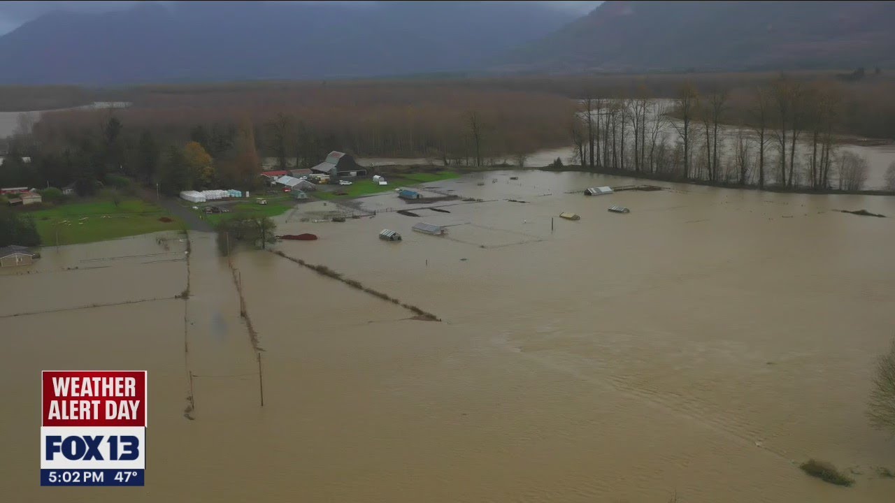 Flooding spreads through Skagit County | FOX 13 Seattle