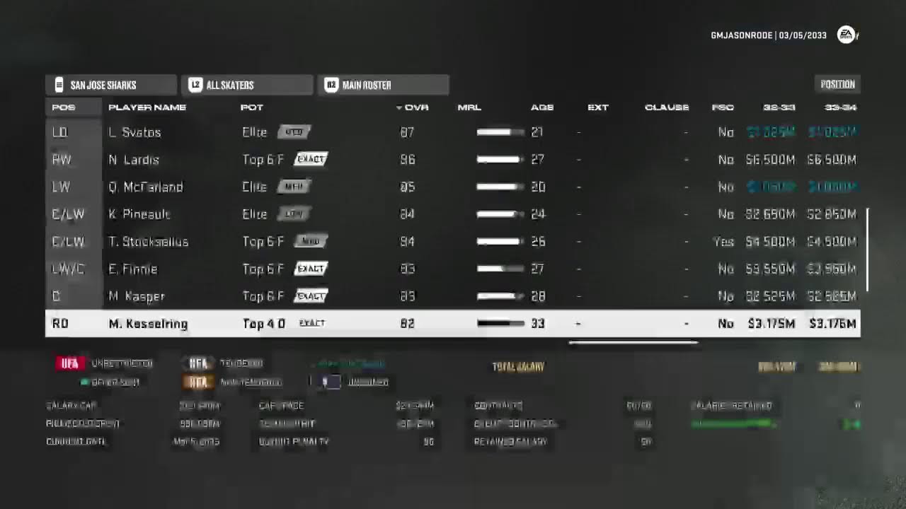 NHL 26 Gameplay Part 30 (Sharks) OffSeason