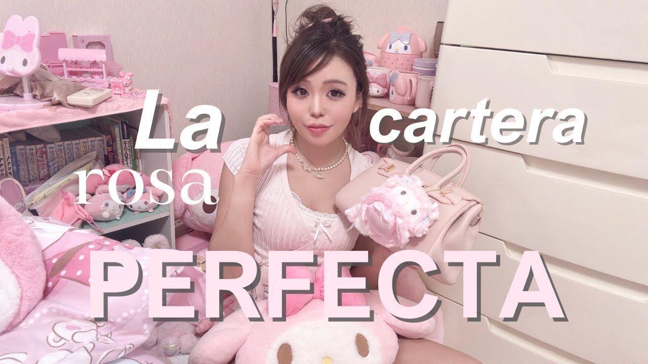 🎀 MI BOLSO ROSITA 👜 | decorándola con My Sweet Piano, Qué llevo?, Argentina - Japonesa (eng subs)