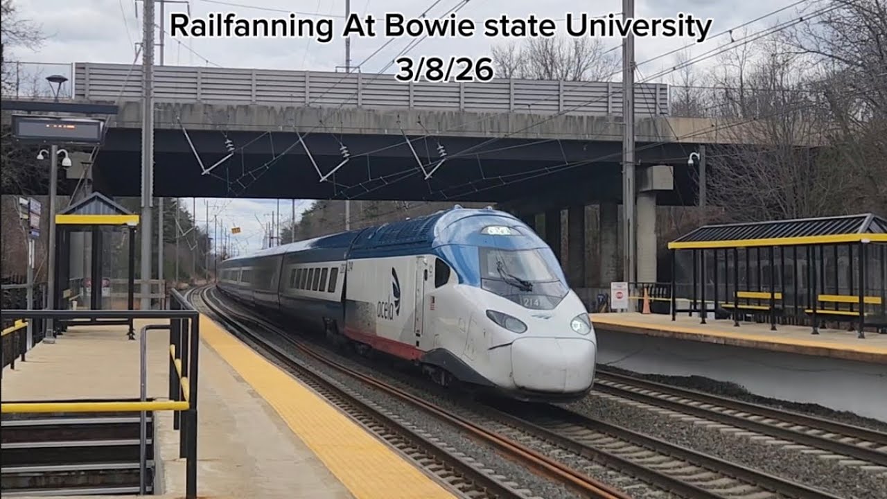 Railfanning At Bowie state University 3/8/26 