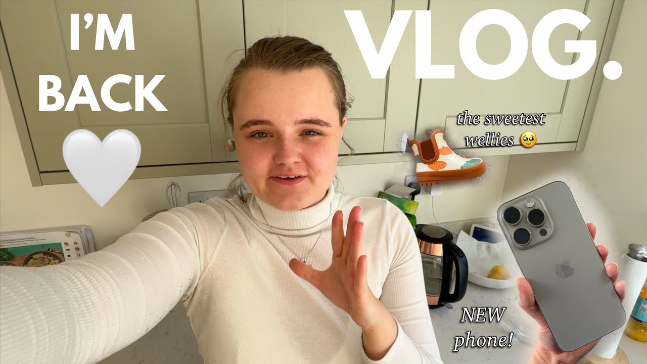 I'M BACK! 🤍 the vlog with my new phone, mini fish fingers and cute wellies