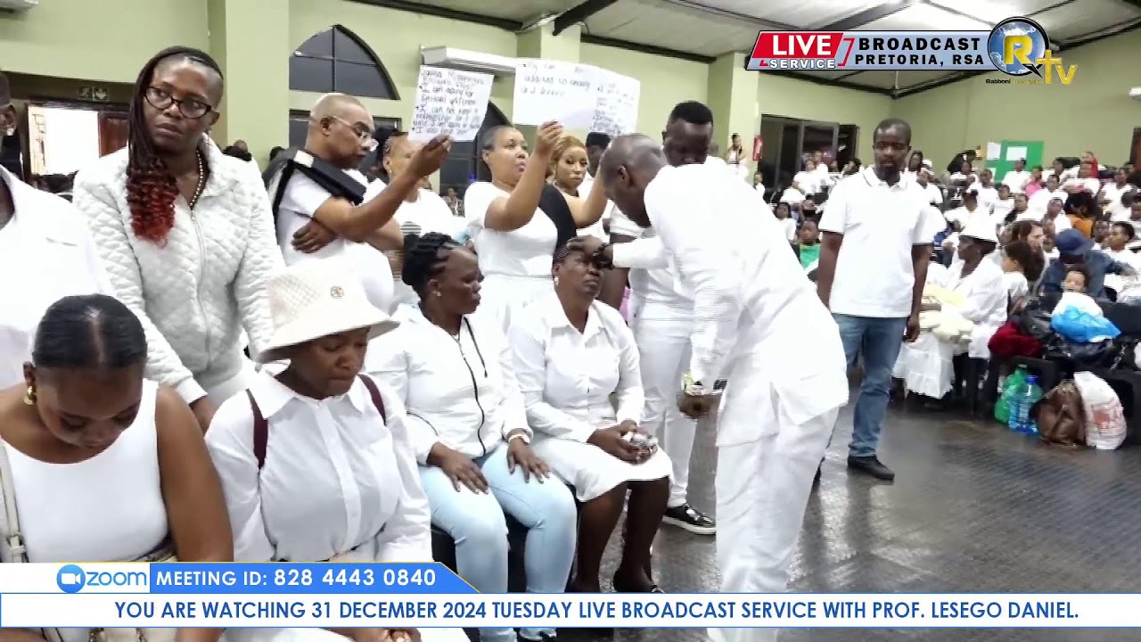 31 DECEMBER 2024 CROSSOVER SERVICE LIVE BROADCAST WITH PROF. LESEGO DANIEL PART 2