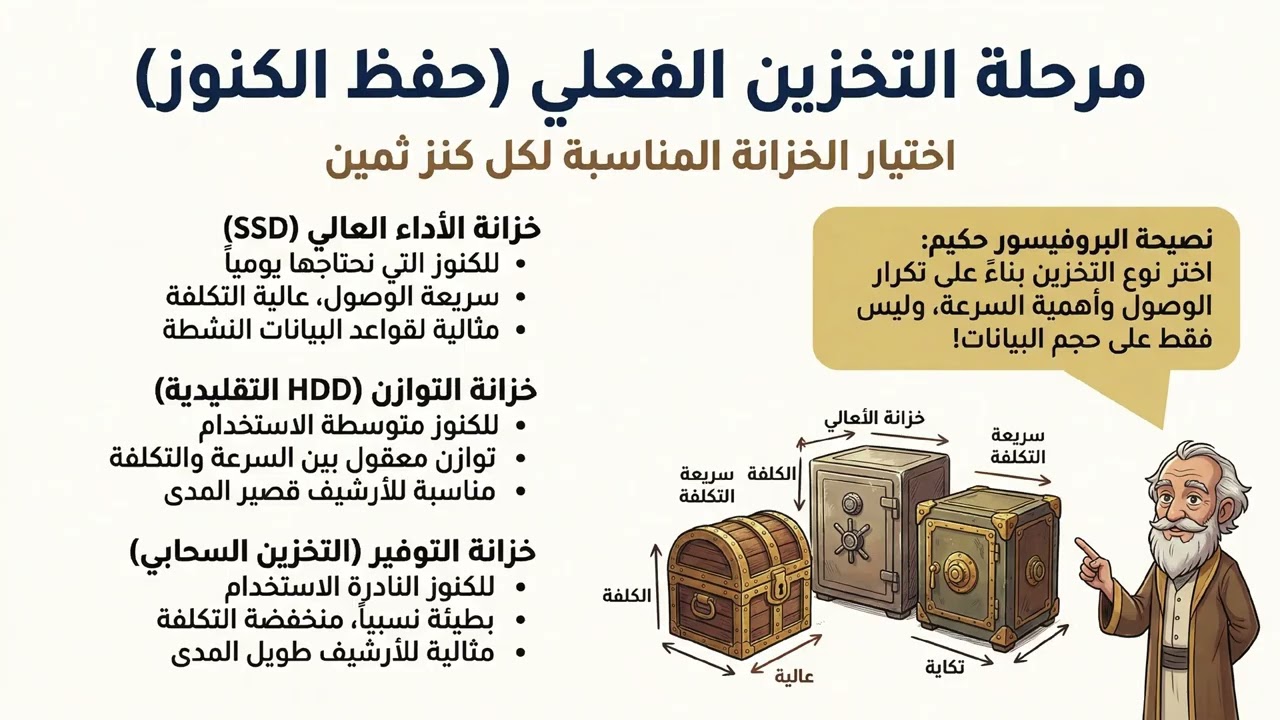 تخزين البيانات .. شرح وقصص