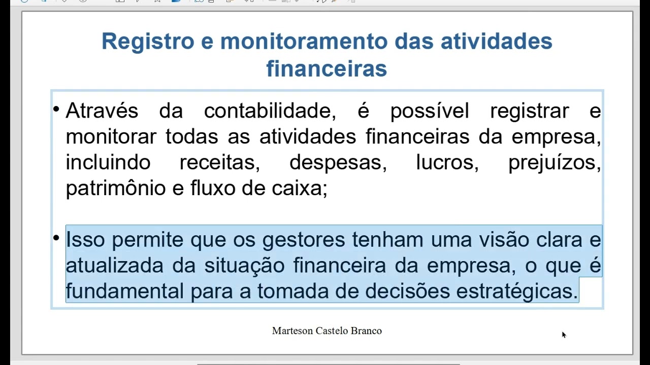 Importância da contabilidade