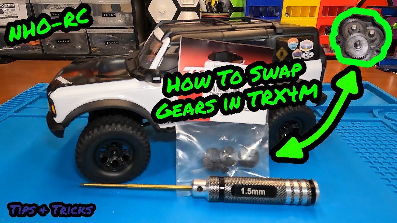 How To: Change Gears on TRX4M (or motors/trans). Crawl Gearing!