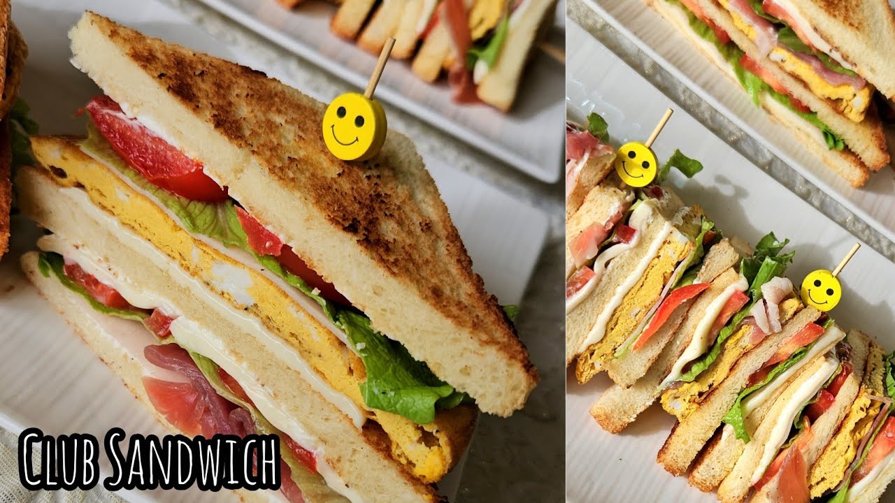 Club Sandwich/ක්ලබ් සැන්විච්/Easy and yummy Club Sandwiches 