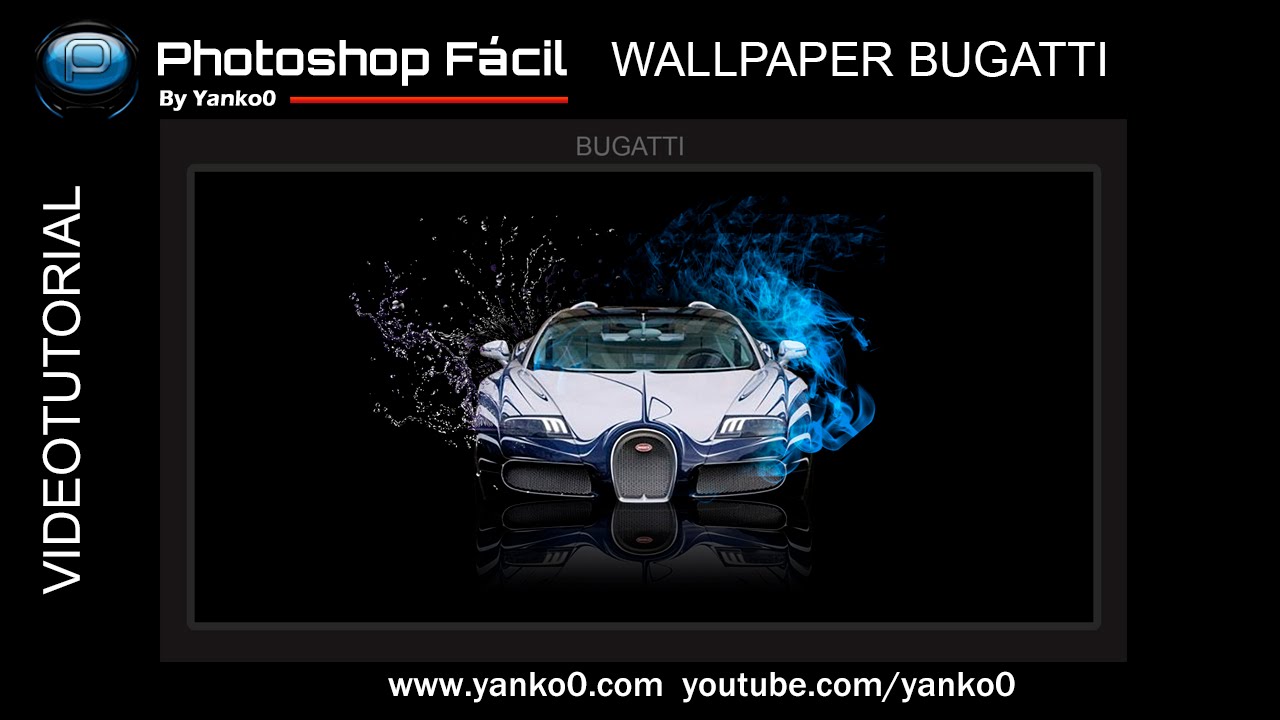 Wallpaper Bugatti Videotutorial Photoshop by yanko0
