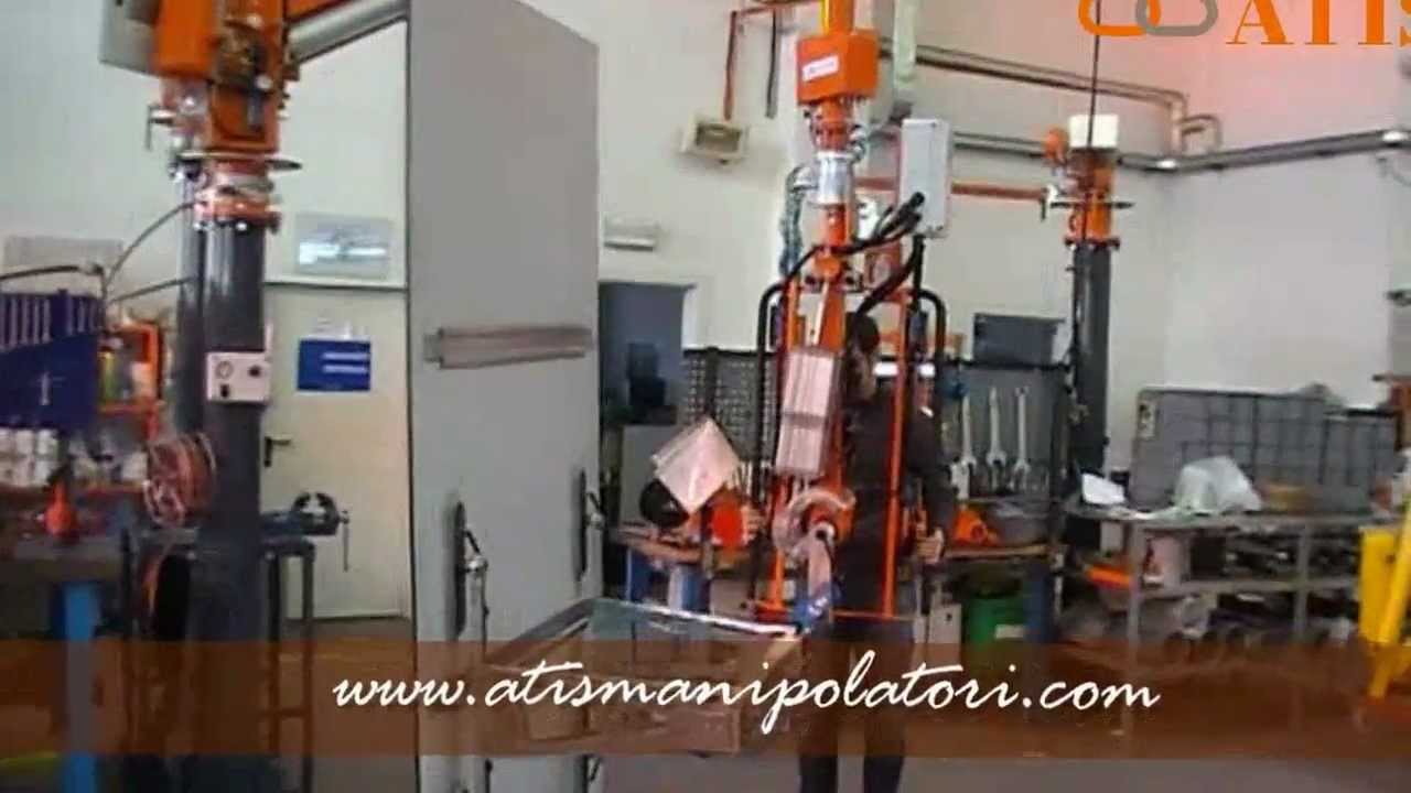 Manipolatori con ventose, rotazione pneumatica 180&deg;
