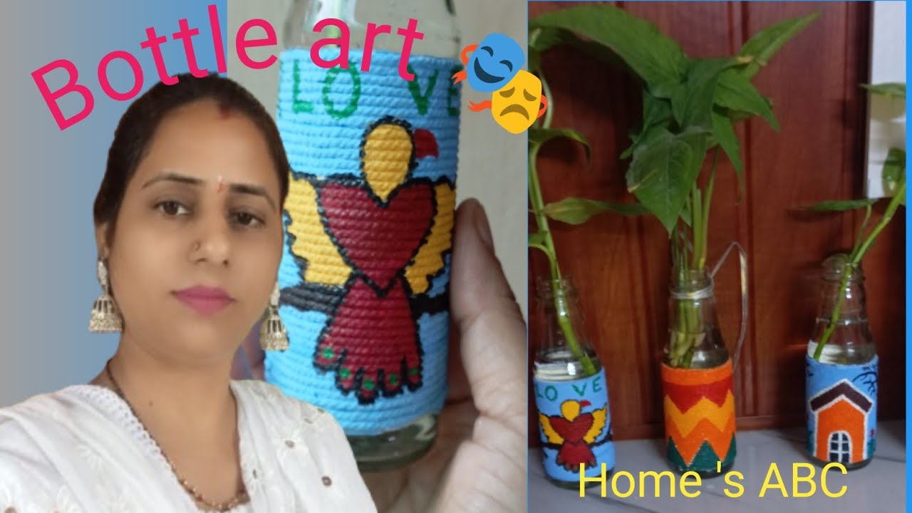 #bottle art 🎭#Bottal craft#bottle reuse