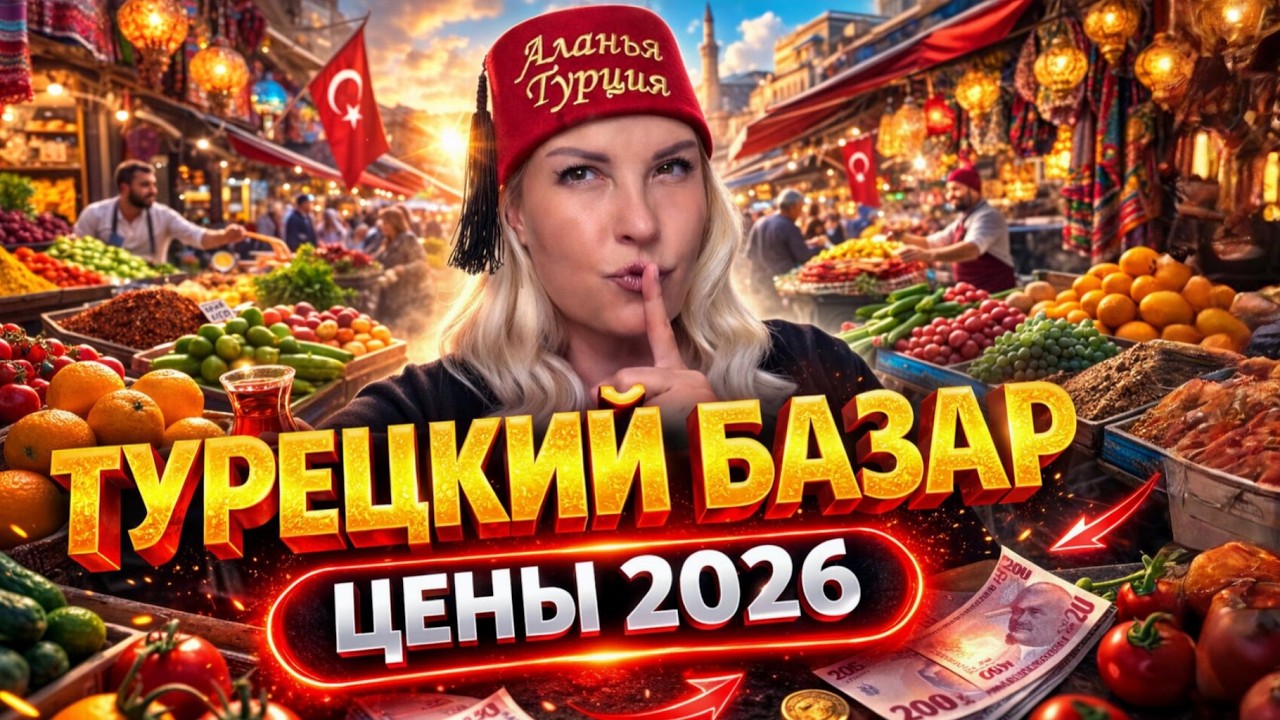 ЦЕНЫ В ТУРЦИИ 2026 — ТУРЕЦКИЙ БАЗАР В АЛАНЬЕ
