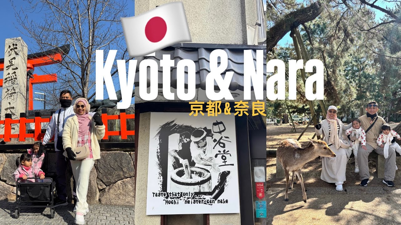 Vlog Kyoto & Nara | JAPAN Part 3 :Snowfall di Osaka & Jumpa Deer di Jepun |the best Mochi (Day7-8-9)