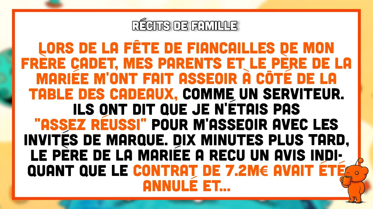 Mes parents m'ont fait asseoir près des cadeaux, alors j'ai annulé leur contrat.