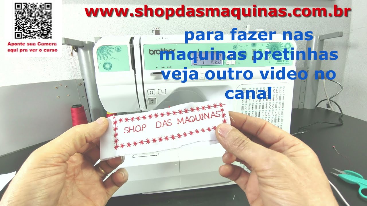 Isso Nem a Brother Ensina. Aula Como Bordar Nomes na Máquina. Maquina de Costura Bordadeira Aula - 3