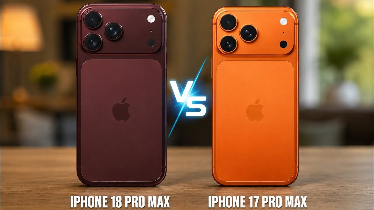 Iphone 17 pro max vs Iphone 18 pro max Comparison 