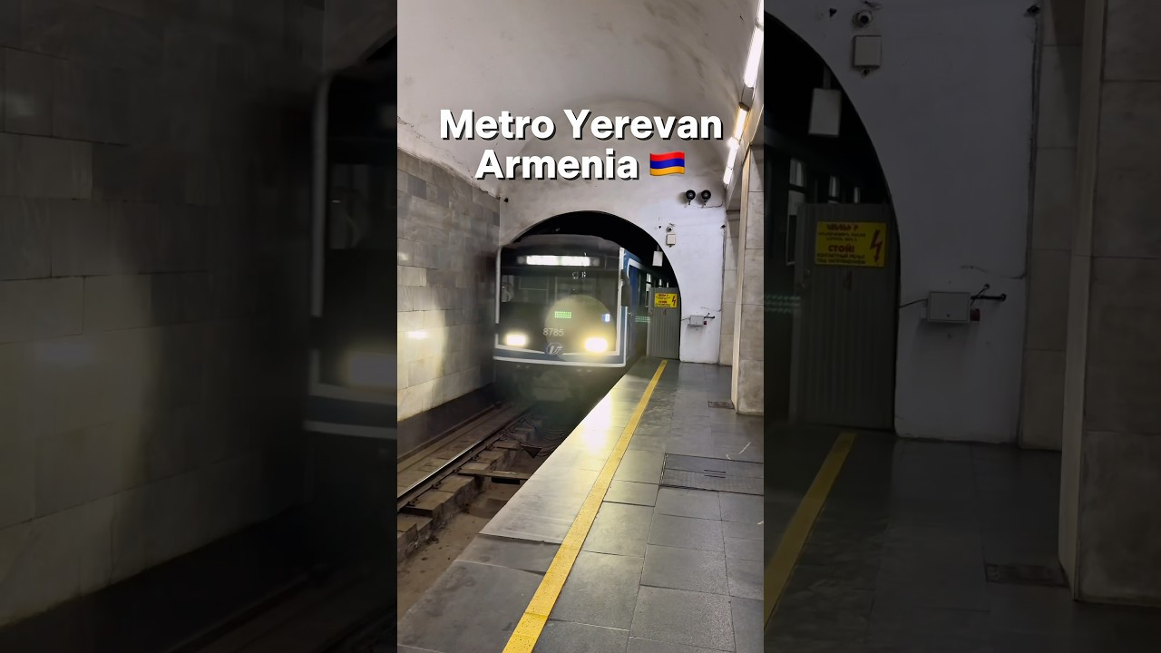 🇦🇲 Armenia - Yerevan: Metro vibes and Soviet trains. #trainspotting #subwaytrain