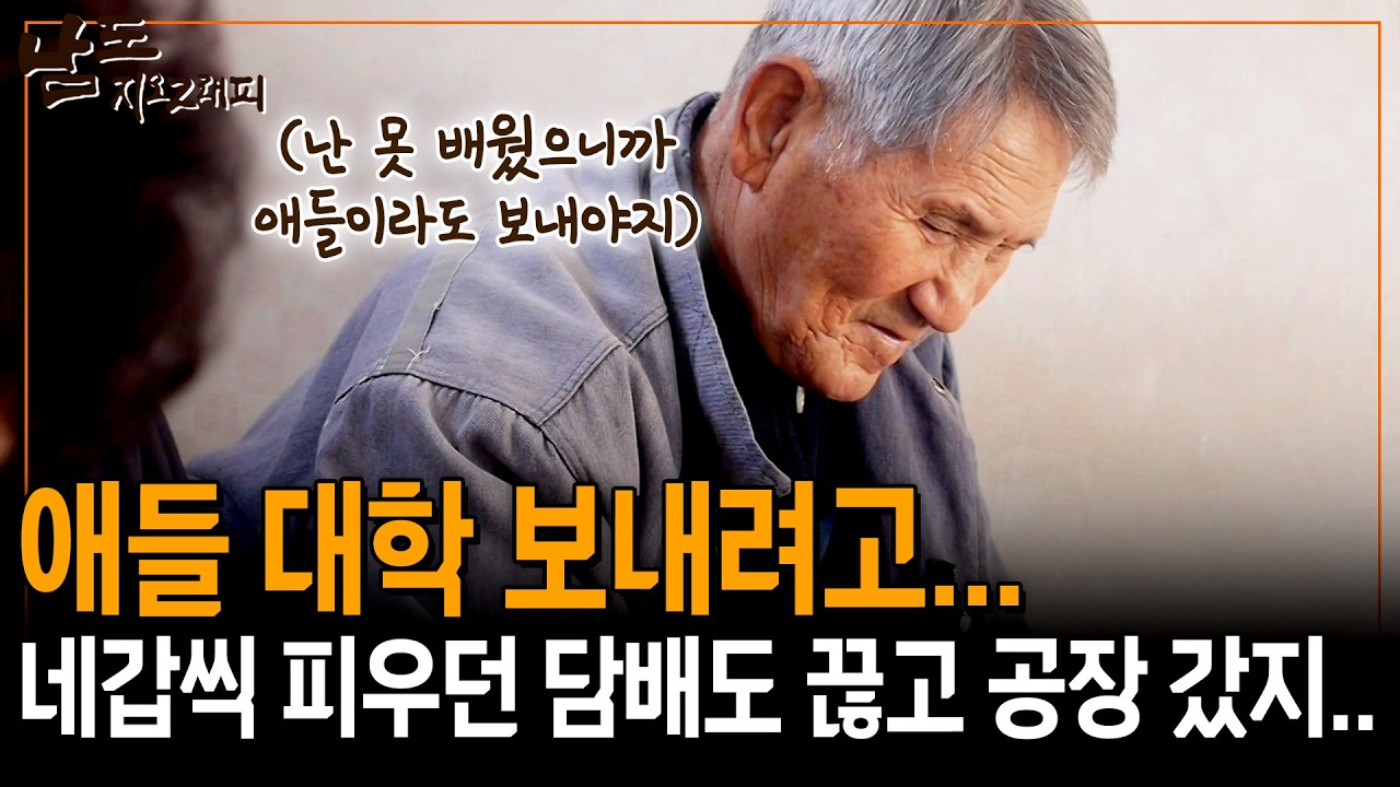 애들 대학 보내려고 없이 못 살던 담배도 끊었어.. 가난해도 애들 공부는 시켜야하니까.. [남도지오그래피] | KBS 151224