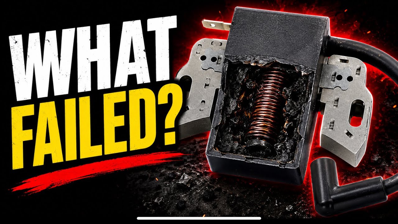 Lawn mower Ignition Coil - This is what FAILS in them!  (by Craig Kirkman)