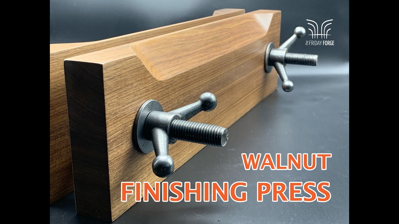 Walnut Finishing Press For Bookbinding | How We Make It | #bookbinding #woodworking