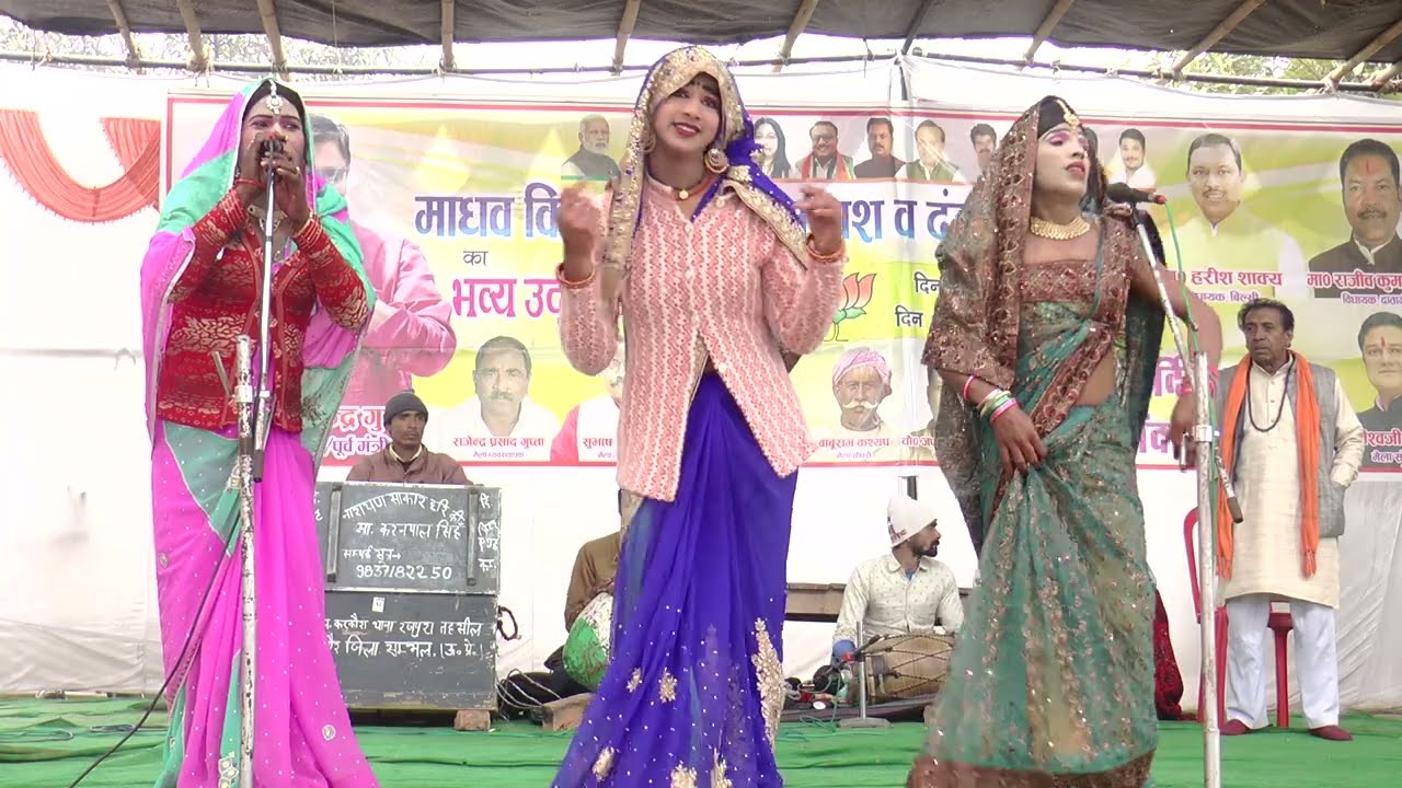 ढोला मुस्कान भावी का नीली साडी मै चटकीला डांस/करनपाल सिंह जानी चोर ढोला करकौरा/jani chor dhola