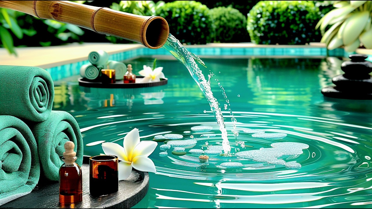 Relaxing Piano with Water Stream & Birds | Nature Ambient for Deep Relaxation