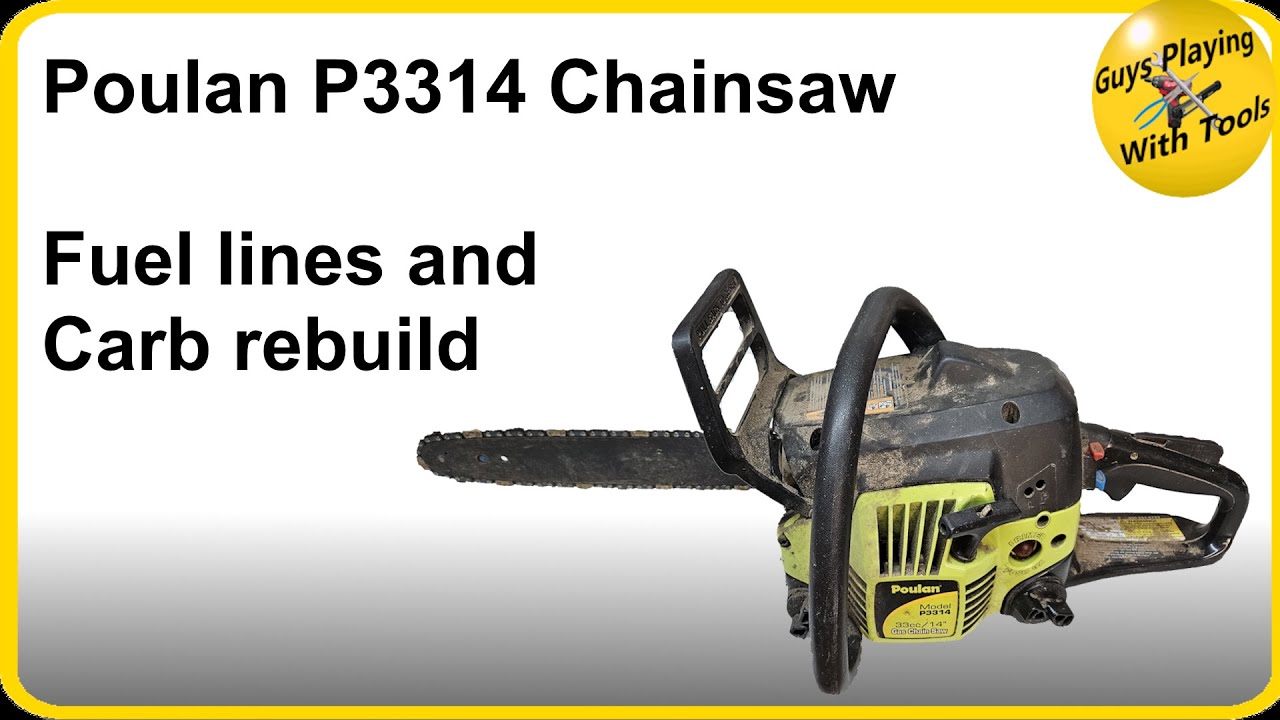 Poulan 3314 chainsaw carb rebuild