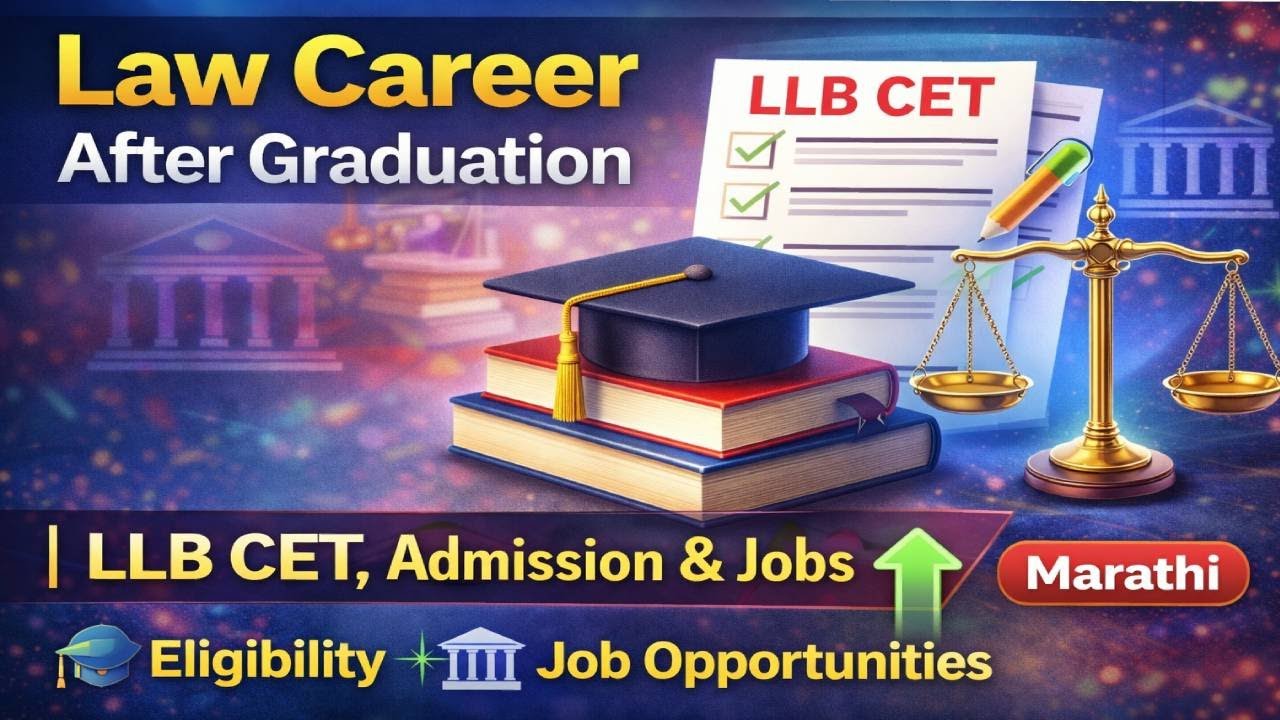 Law Career After Graduation ⚖️ | LLB CET, Admission & Job Opportunities | Marathi