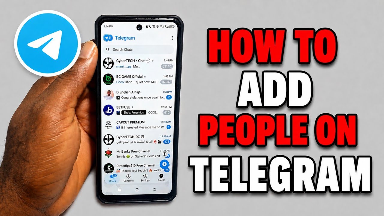 Как добавить людей в Telegram &mdash; добавление новых контактов.