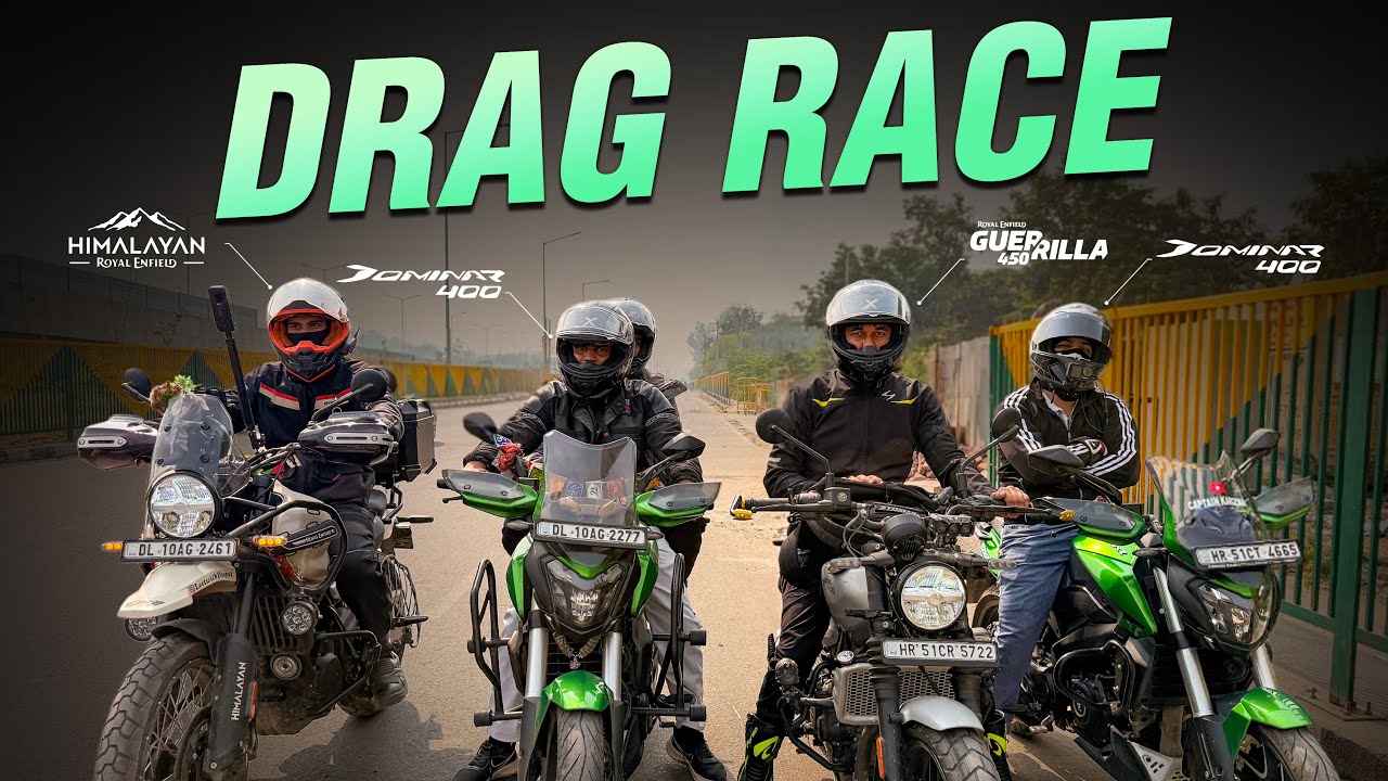 Guerrilla 450 vs Himalayan 450 vs Dominar 400 — The Clash Nobody Expected! | Drag Race