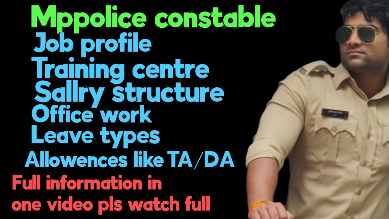 Mppolice constable job profile||sallry kitni hai||residence||leave#mpsi#uppolice#mppolice#upsi#sscgd