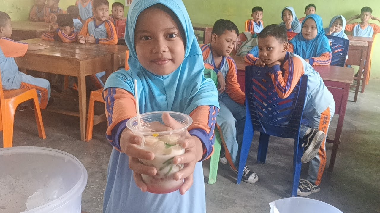 Es campur ala kelas 3A dan 3B 