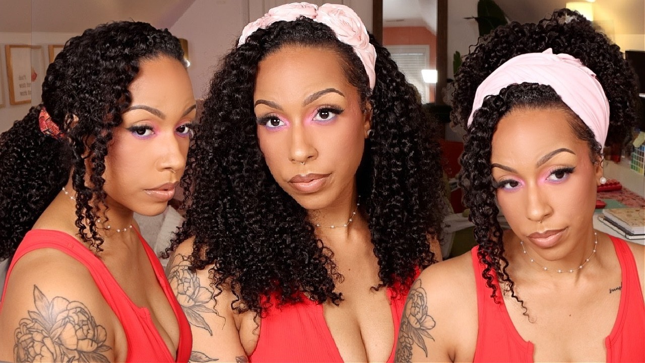 Installing Kinky Curly Human Hair Crochet (Step by Step)🥰#iseehair #crochethair #wiginstall